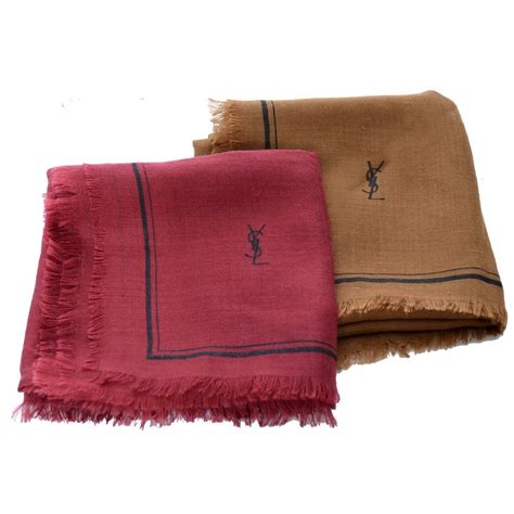 yves saint laurent scarf ebay|ysl scarf wool on sale.